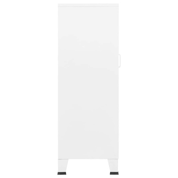 Industrial Storage Chest White 27.6"x15.7"x45.3" Metal A949-339622