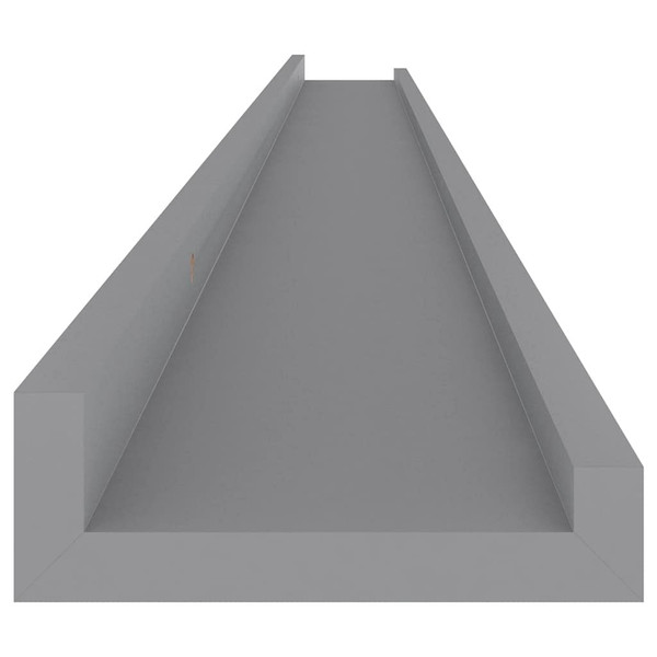 Wall Shelves 2 pcs Gray 45.3"x3.5"x1.2 A949-326673
