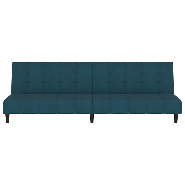 2-Seater Sofa Bed Blue Velvet A949-375762
