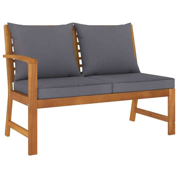  9 Piece Patio Lounge Set with Cushion Solid Acacia Wood A949-3057782