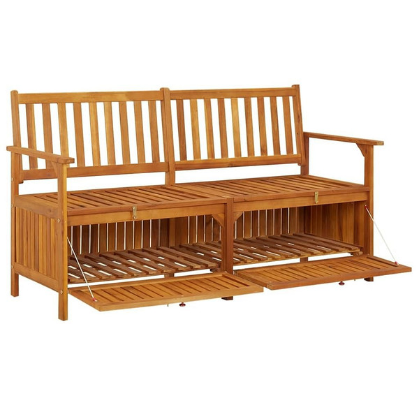 Storage Bench 58.3" Solid Wood Acacia A949-316743