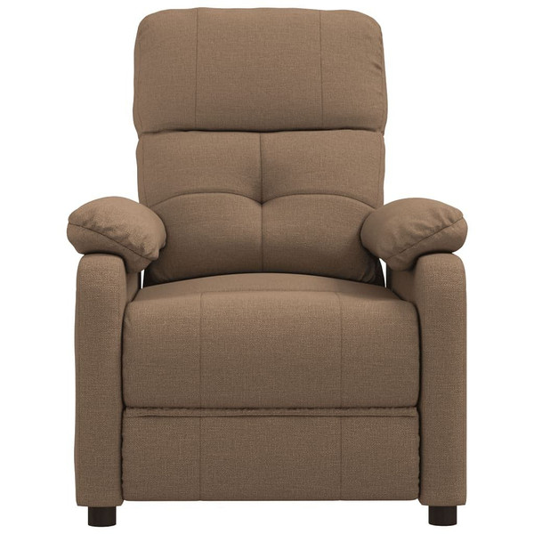 Massage Recliner Brown Fabric A949-289676