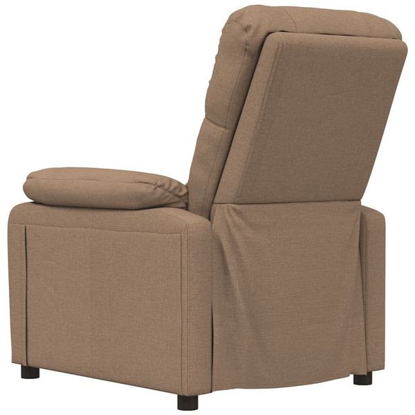 Massage Recliner Brown Fabric A949-289676