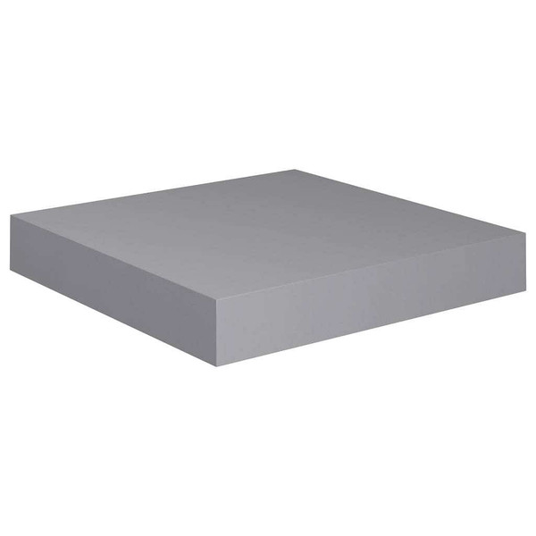  Floating Wall Shelves 2 pcs Gray 9.1"x9.3"x1.5" MDF A949-323845