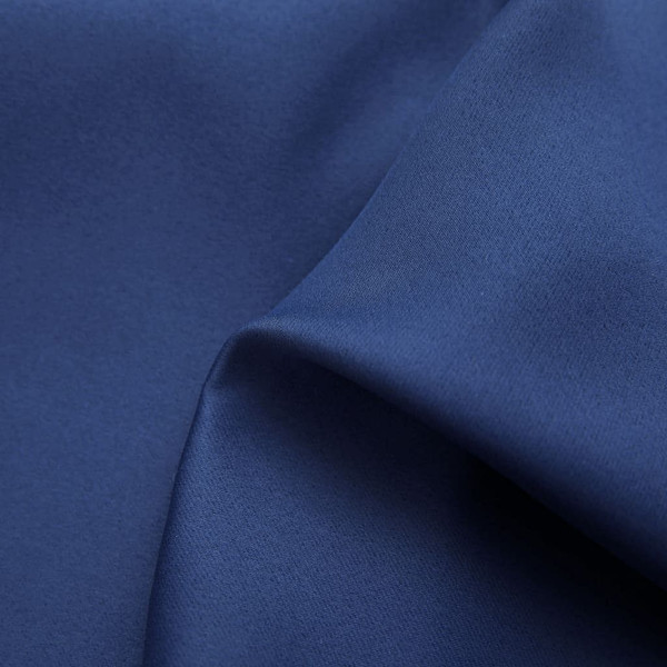 Blackout Curtains with Rings 2 pcs Navy Blue 54"x63" Fabric A949-134861