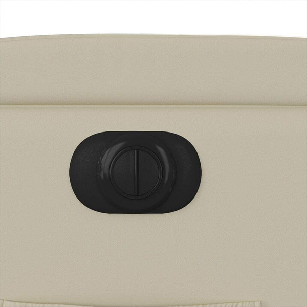 Electric Stand up Recliner Chair Cream Faux Leather A949-3205995