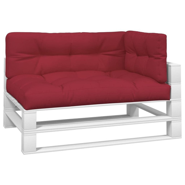 Pallet Cushions 3 pcs Wine Red Fabric A949-314567