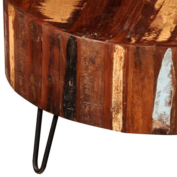  Coffee Table Solid Reclaimed Wood Round A949-241626