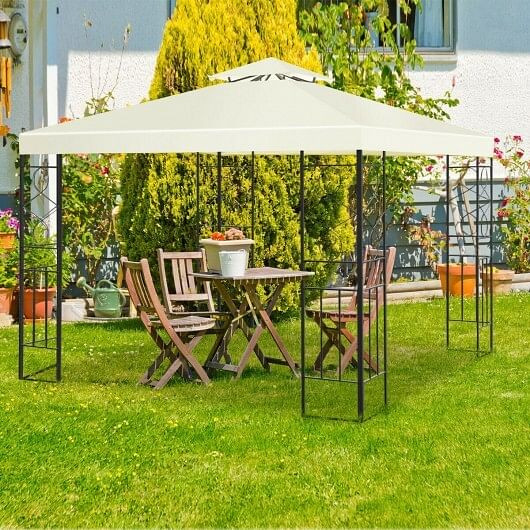 2 Tiers 10 x 10 Feet Patio Gazebo Canopy Tent B593-OP70663