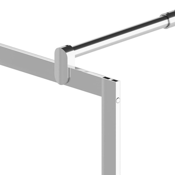  Walk-in Shower Wall with Whole Frosted ESG Glass 45.3"x76.8 A949-146648