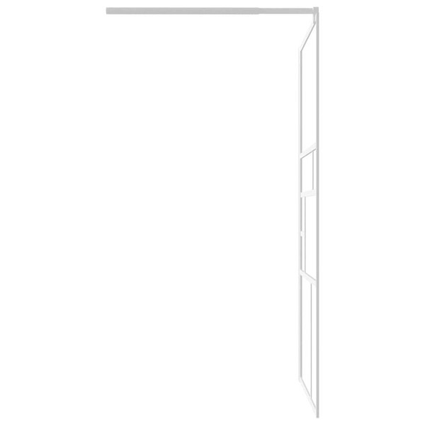 Walk-in Shower Wall 45.3"x76.8" ESG Glass White A949-151871