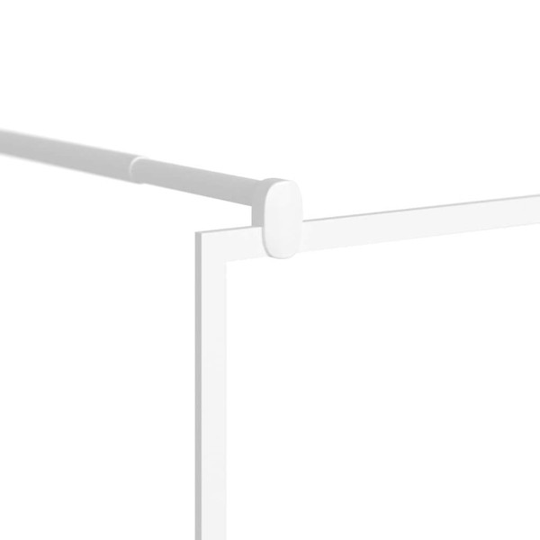 Walk-in Shower Wall 45.3"x76.8" ESG Glass White A949-151871