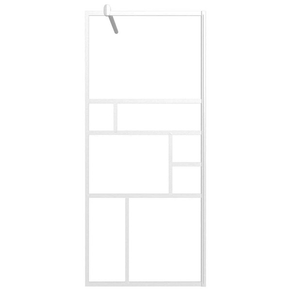 Walk-in Shower Wall 31.5"x76.8" ESG Glass White A949-151868