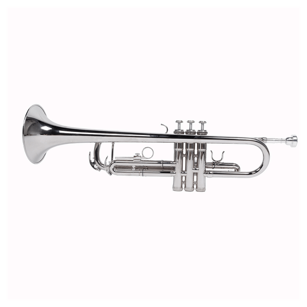 Nickelplated Drop B Adjustable Trumpet Gloves Set Silver T575-S0671272255