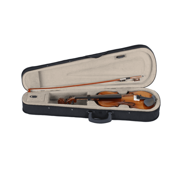 New 3/4 Acoustic Violin Case Bow Rosin Natural T575-S0671298816