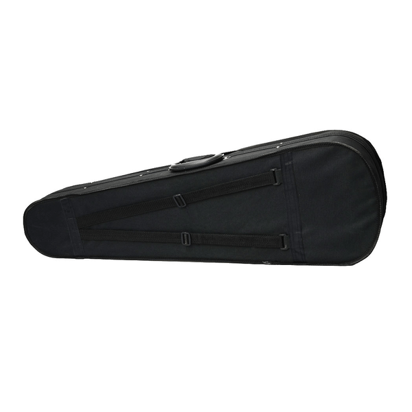 Durable Cloth Fluff Triangle Shape Case with Silver Gray Lining for 4/4 Violin Black T575-S0671274281