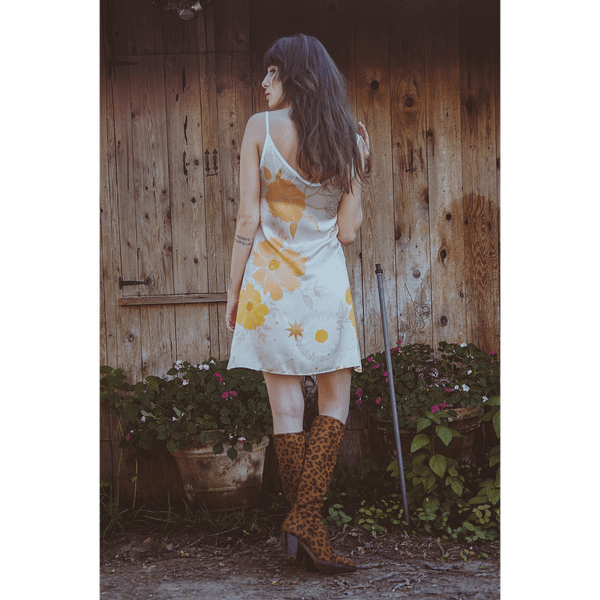 Vela Silk Dress- Flower Constellation T575-V0671371274