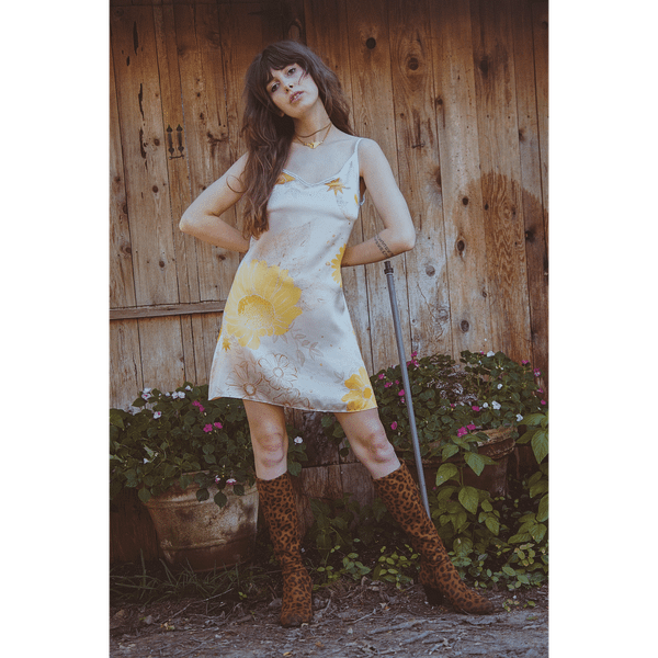 Vela Silk Dress- Flower Constellation T575-V0671371274