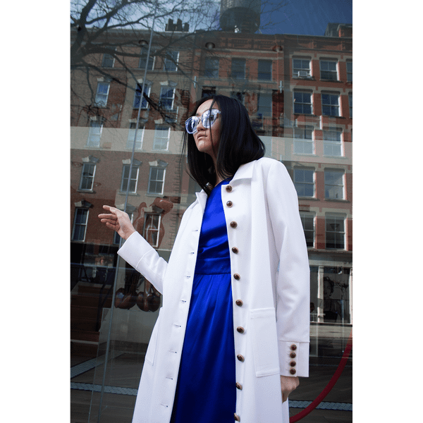 Monique White Coat T575-V0671384296