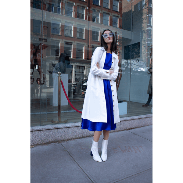 Monique White Coat T575-V0671384296