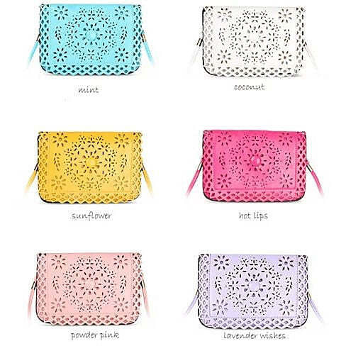 Purse Style: Horizontal - Cross Body,Color: Lavender - Social Butterfly A Flower And A Butterfly Fi K290-40048744923222