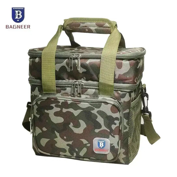 Color: black - BAGNEER Thermal Lunch Bag Camping Picnic Food Cooler Bags Insulated Case Waterproof  F640-12000033283531814