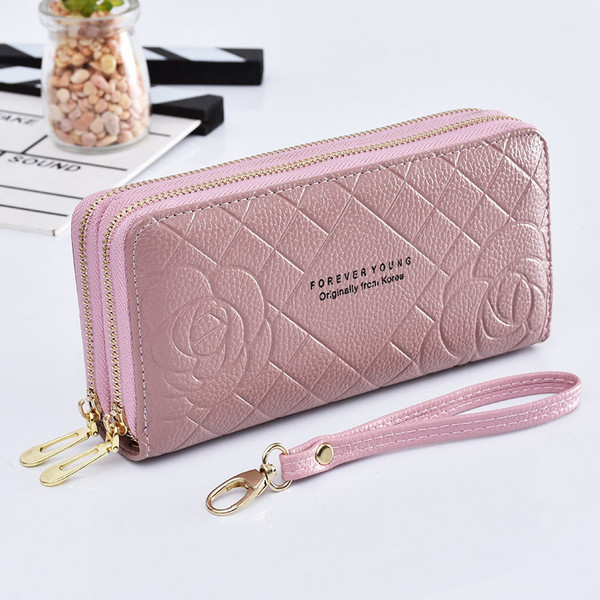 Wrist Strap Clutch Double Zipper Large Capacity Q119-CJNS1222378