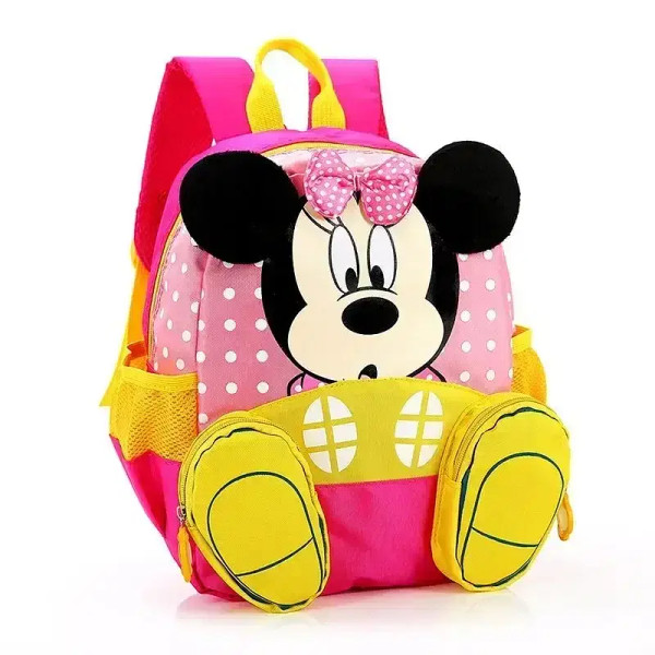 Color: black - MINISO Disney New Mickey and Minne Cute Cartoon Bookbag Teenage Casual Fashion Large F640-12000044408113904