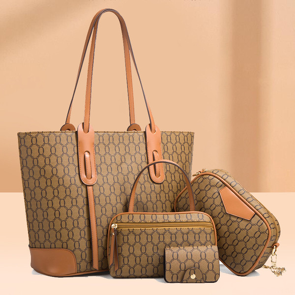Fashion Big Tote Shoulder Crossbody Large Capacity Four-piece Set Bag Q119-CJNS2078189