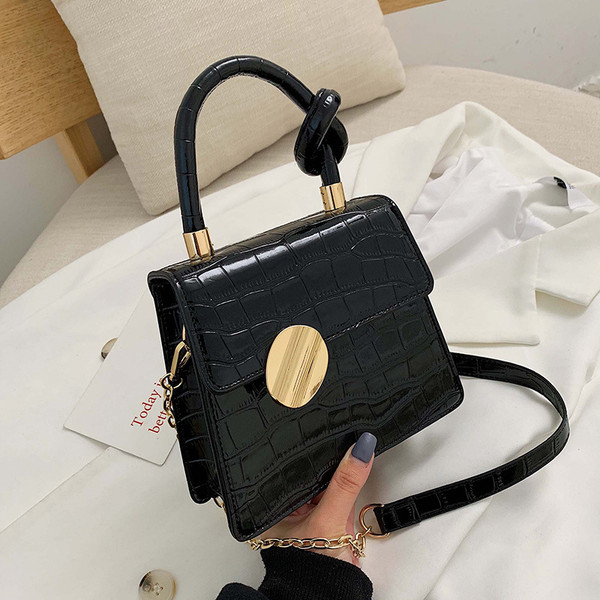 Color: Black L - Handbag female bag chain shoulder bag Q119-CJBHNSNS08117-Black L