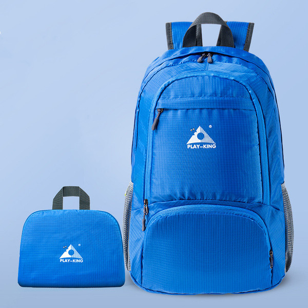 Color: Blue - Lightweight leisure sports folding backpack Q119-CJBHNSNS16789-Blue
