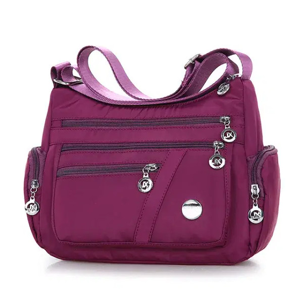 Color: Mustard, Size: S - Yogodlns Oxford Waterproof Shoulder Bag Women Casual Crossbody Bag Multif F640-12000031425172980