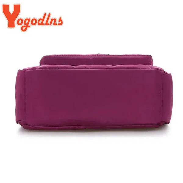 Color: Mustard, Size: S - Yogodlns Oxford Waterproof Shoulder Bag Women Casual Crossbody Bag Multif F640-12000031425172980