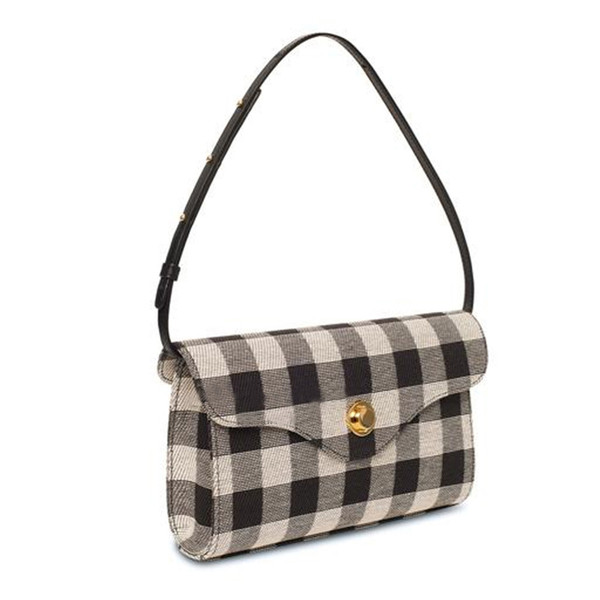 Black And White Plaid Single Shoulder Bag Q119-CJNS1197794