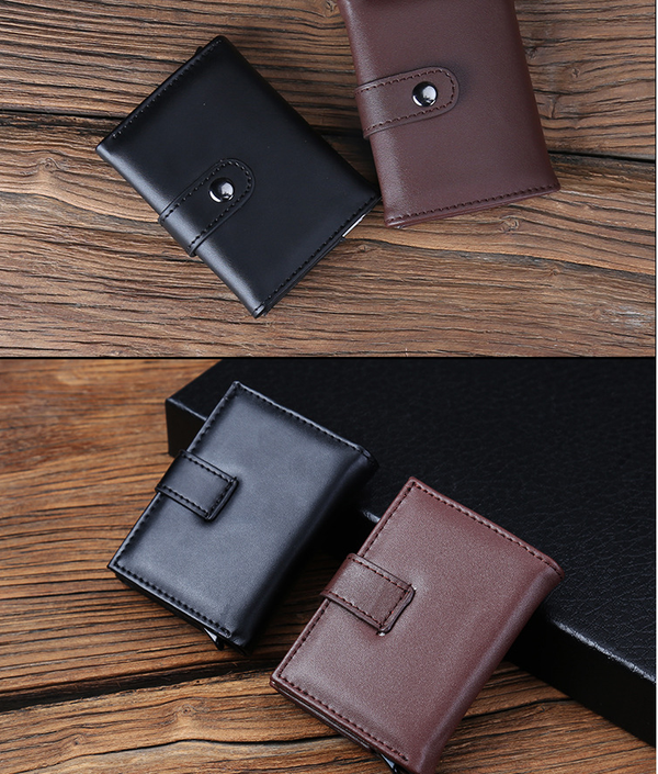 Antimagnetic card wallet aluminum anti-theft brush holder multi-card aluminum alloy card box coin p Q119-CJBHNSNS03667