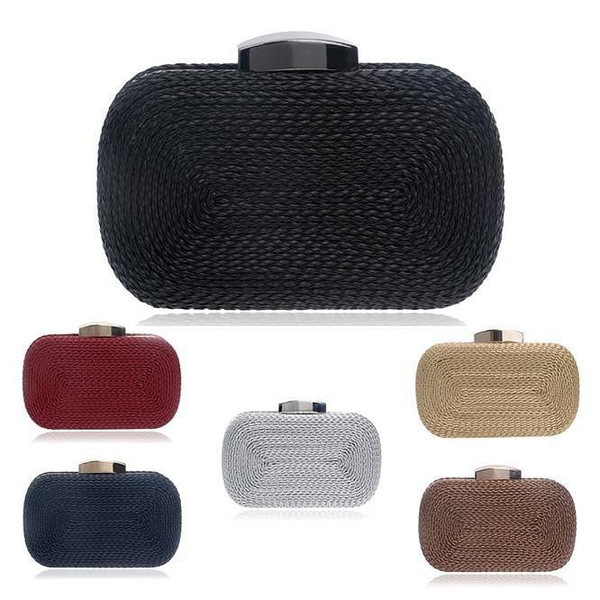 Roped In Clutch With Nautical Motif F369-6079294277