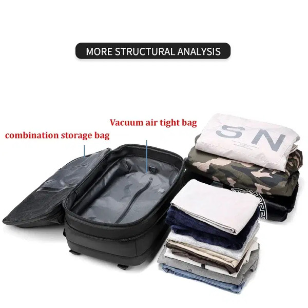 Color: light yellow - Travel Men 17 inch Laptop Backpack vacuum compression Backpack Business Large F640-12000041185765536