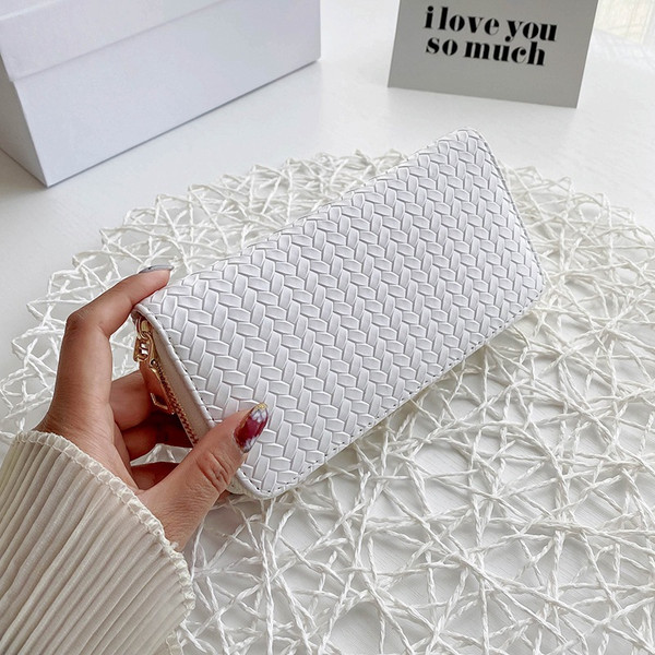 U Leather Pattern Clutch Bag Simple Fashion Lady Purse Q119-CJNS1217734