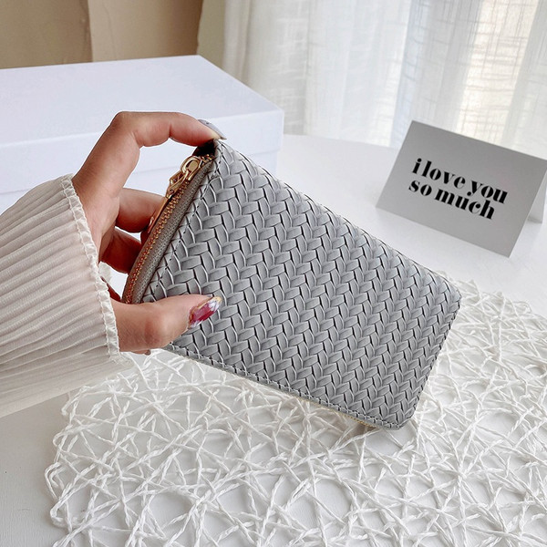 U Leather Pattern Clutch Bag Simple Fashion Lady Purse Q119-CJNS1217734