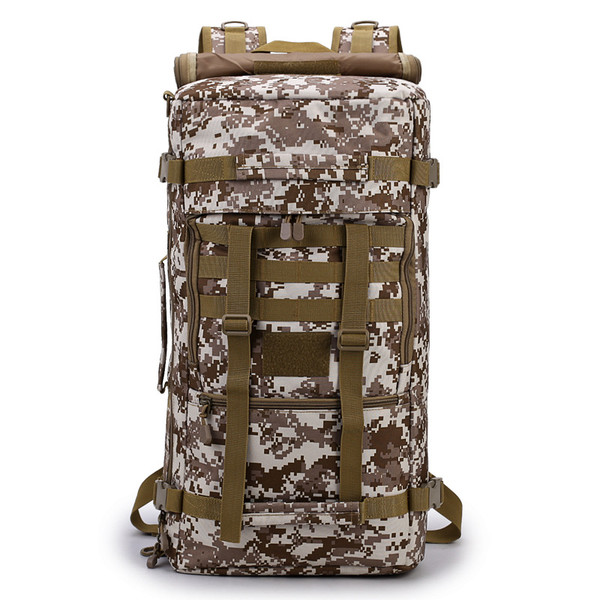 style: C, Size: 50 liters - 60 liters of outdoor camouflage bag mountaineering bag nylon waterproof Q119-CJYDYDYD00204-C-50 liters