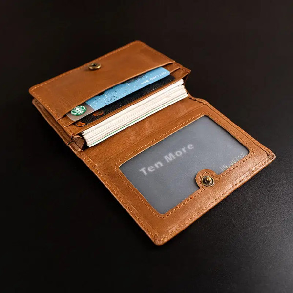 Color: wine red, Ships From: CHINA - Luxury Genuine Leather Cowhide Card Holder RFID Blocking Purse F640-12000034075706341