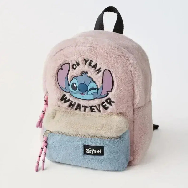 Color: Light Grey - Disney New Mickey Cartoon Fashion Backpack Women's Minnie Canvas School Bag Boy F640-12000041508975724
