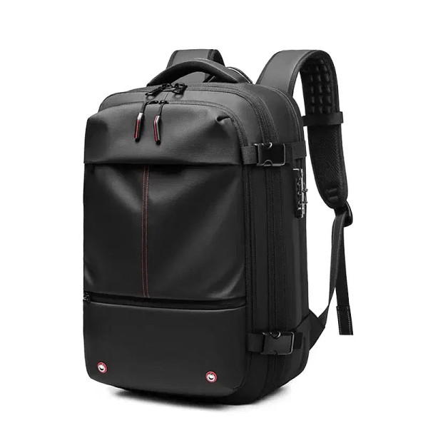 Color: plum - Travel Men 17 inch Laptop Backpack vacuum compression Backpack Business Large Capacit F640-12000041185765537