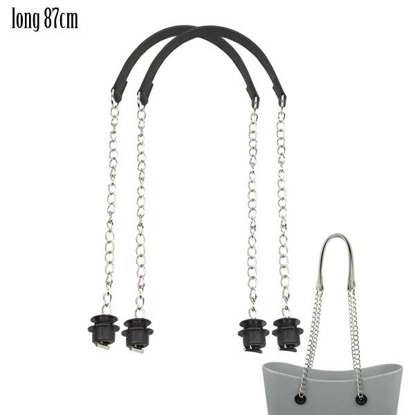 Ships From: CHINA, Color: Hot Pink - New Tanqu 1 Pair Silver Long Thick Single Chain with OT metal  F640-12000039284145625