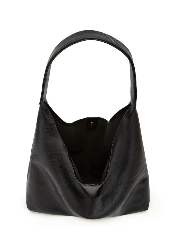 Color: Hot Pink, Size: L - New Tote bag 100 hand bill of lading shoulder women's bag retro simple l F640-12000039415017261