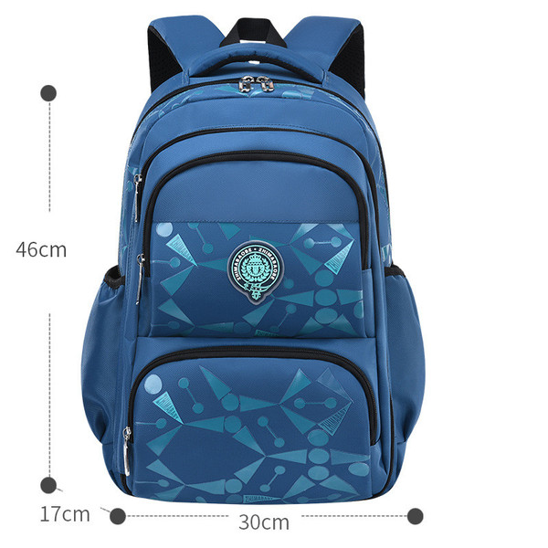 Color: Sky blue, Size: large - New Schoolbags For Primary School Students, Korean Leisure Children' Q119-CJNS117870105EV