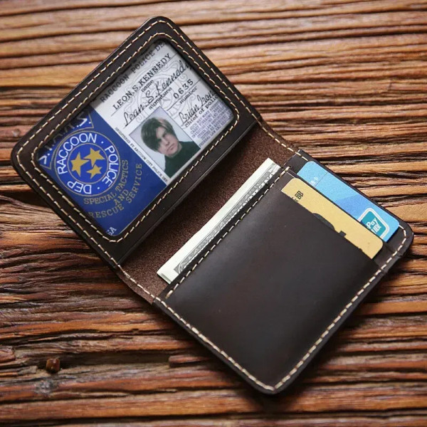 Color: Navy Blue - Retro Crazy Horse Leather Cards Cases Mens Cowhide Credit Card Holder Wallet Han F640-12000034511619433