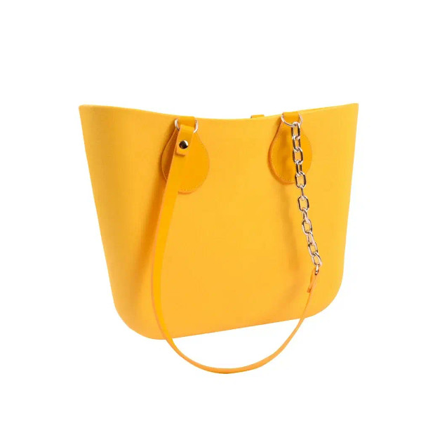 Color: Gold, Ships From: CHINA - Tanqu New Arrival Long Edge Painting Handles Faux Leather Flat PU  F640-12000039109133452