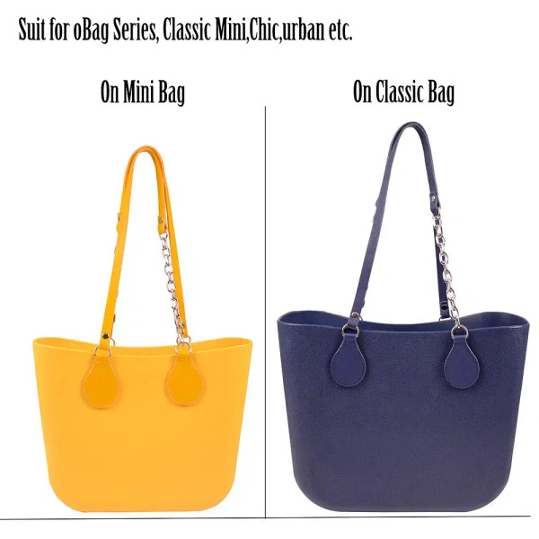Color: Gold, Ships From: CHINA - Tanqu New Arrival Long Edge Painting Handles Faux Leather Flat PU  F640-12000039109133452