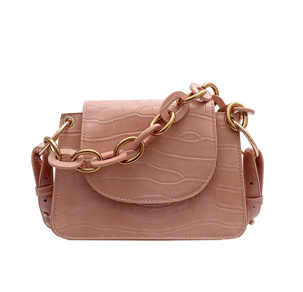 Color: Pink, Size: L - Crossbody shoulder bag small square bag Q119-CJBHNSNS07239-Pink-L